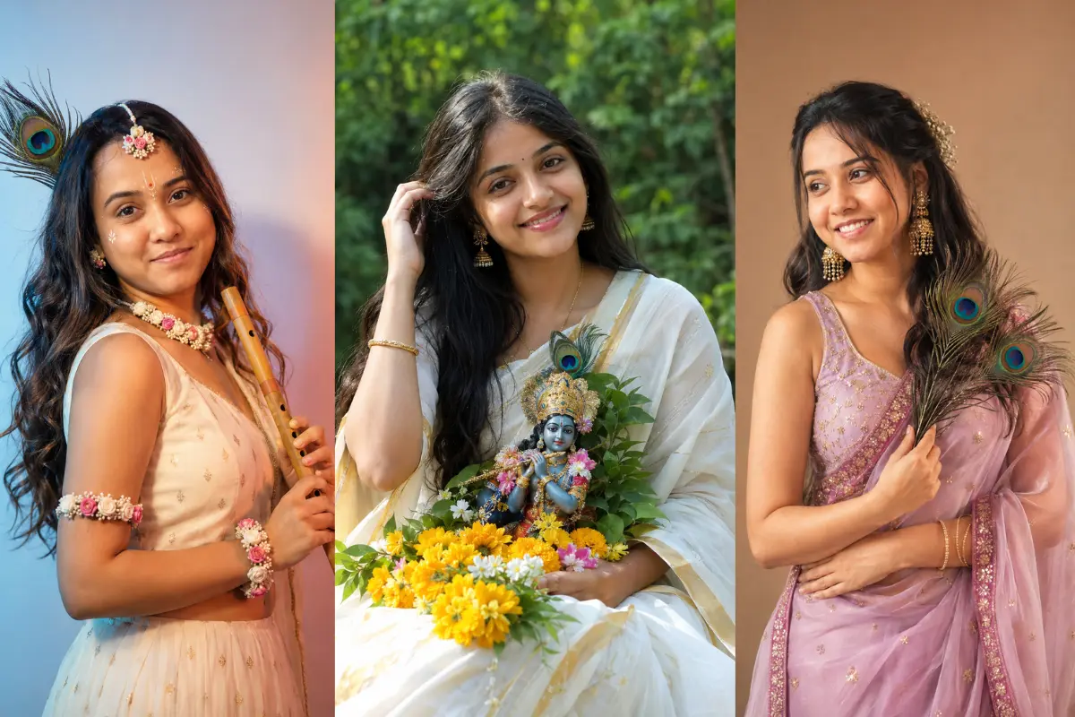 11 Trending Radha Rani AI  Prompts for create Instagram-Style photos for janmashtami