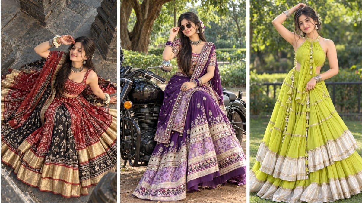 17 Navratri AI Photo Prompts for Girls – Garba & Gujarati Lehenga Looks